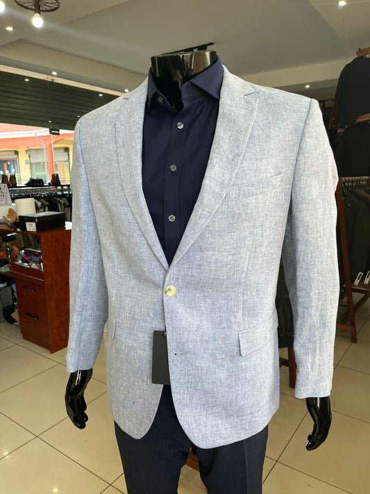 Hawes & Curtis Ice Blue Linen Blazer