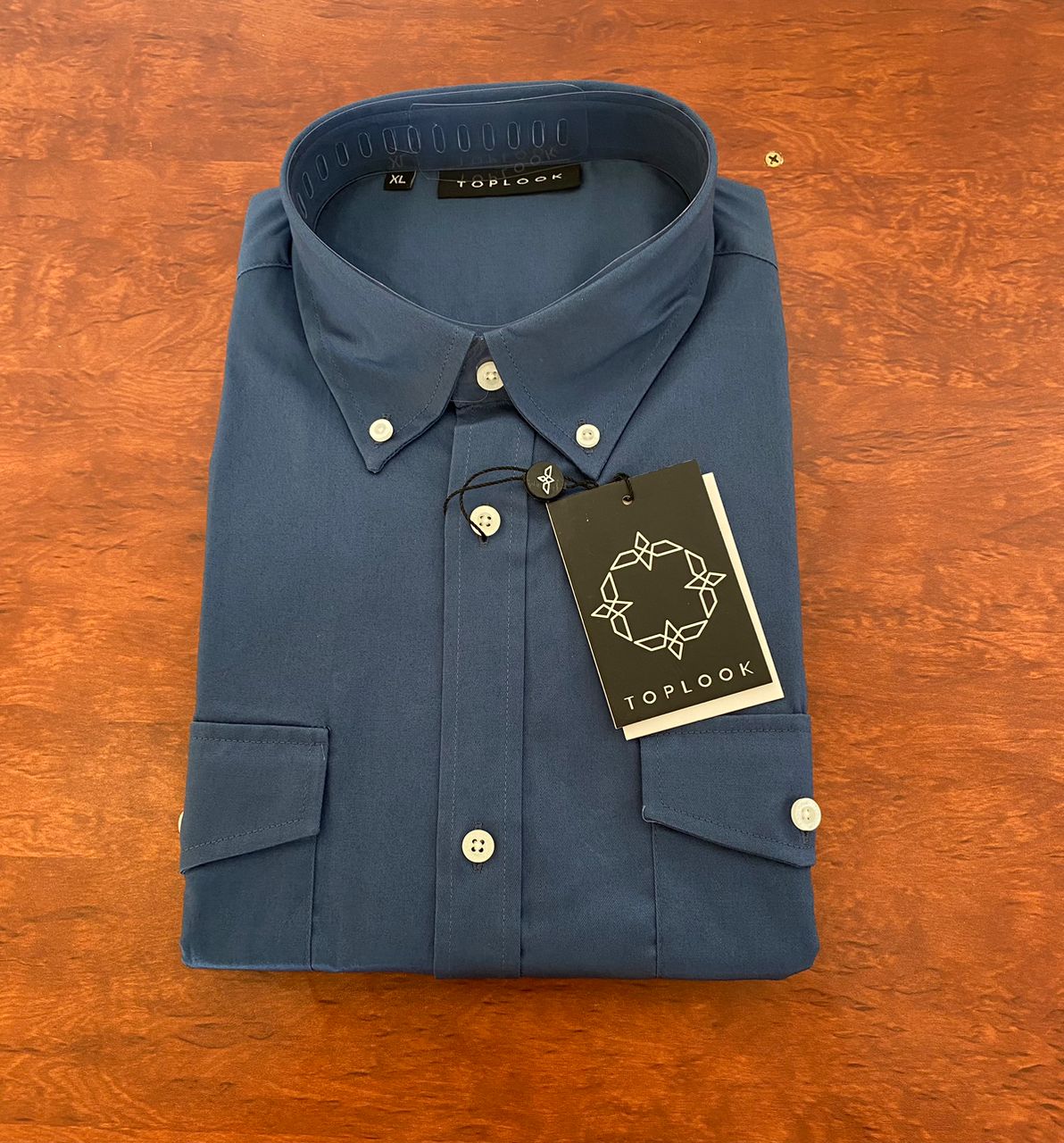 Toplook Ensign Blue Double Pocket Shirt