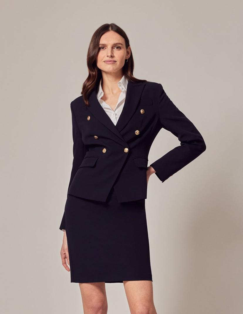 Hawes & Curtis Navy Skirt