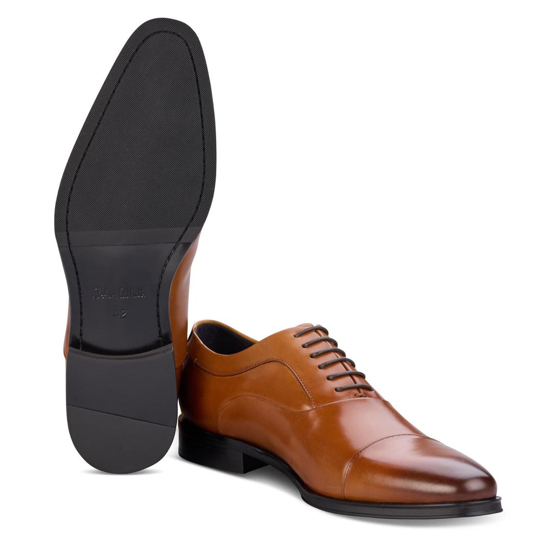 John White Guildhall Tan Capped Oxford Shoe