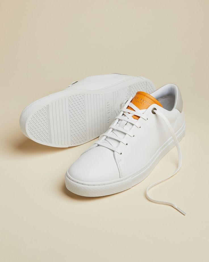 Ted Baker Yellow Leepow White Trainer