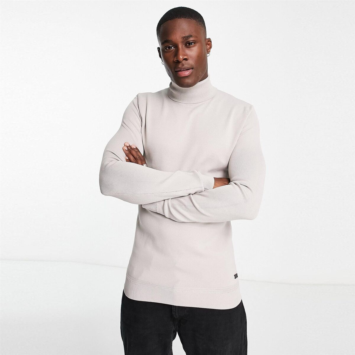 River Island Beige Turtlenecks Shirt