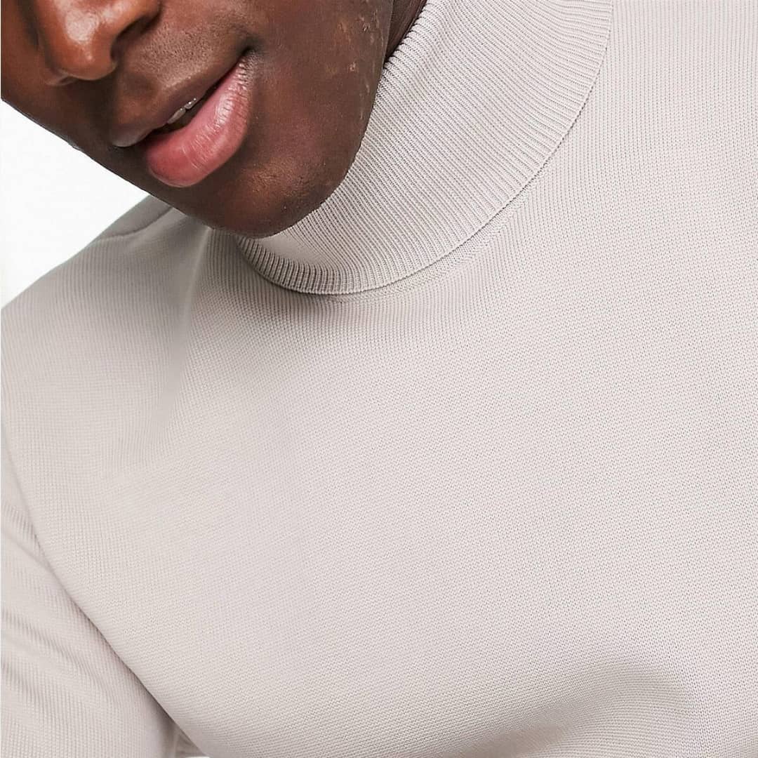 River Island Beige Turtlenecks Shirt