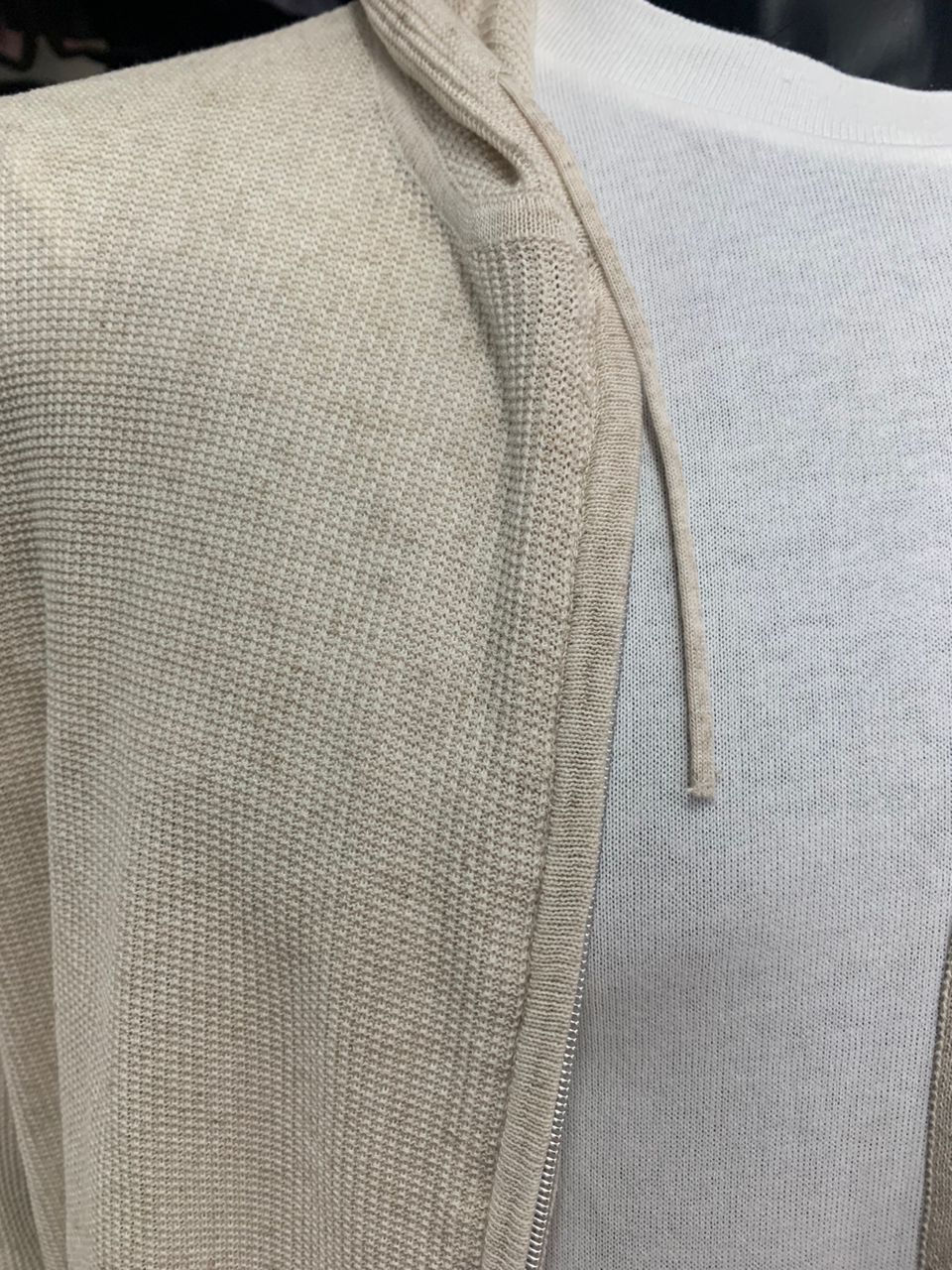 Carl Gross Beige Knitted Hoodie