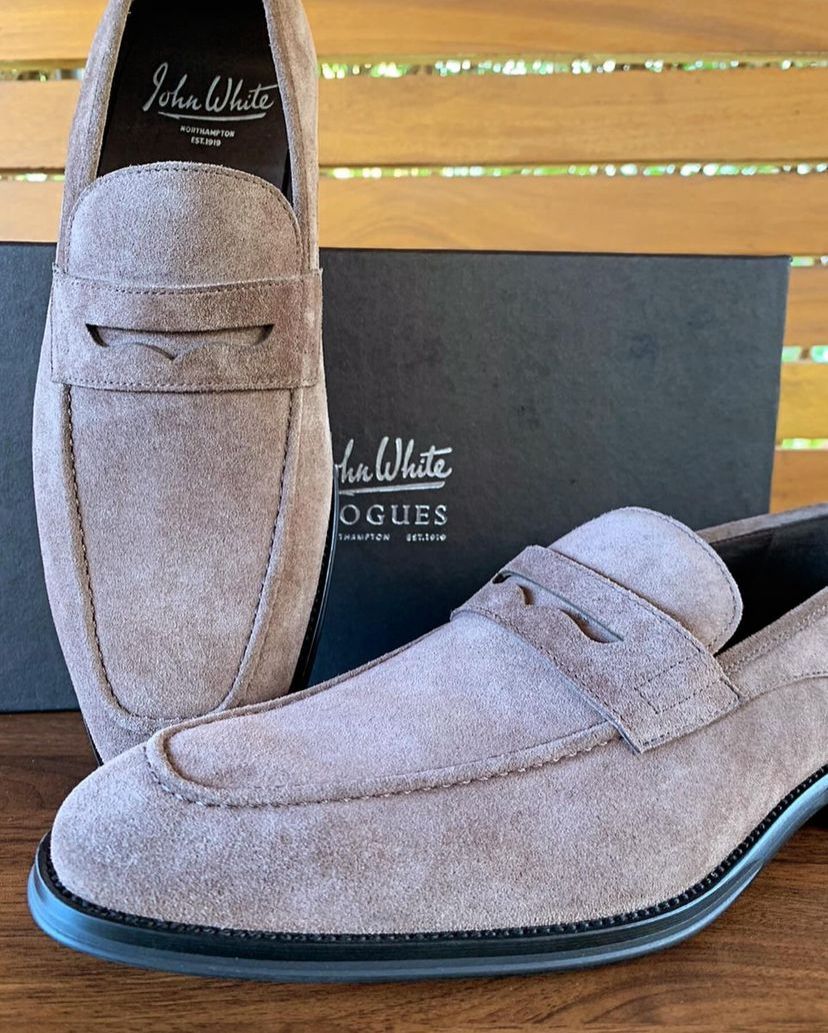 John White Loafer Shoe