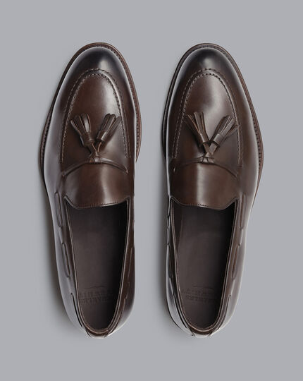 Charles Tyrwhitt dark chocolate saddle loafer