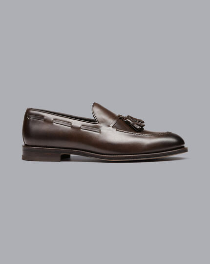 Charles Tyrwhitt dark chocolate saddle loafer