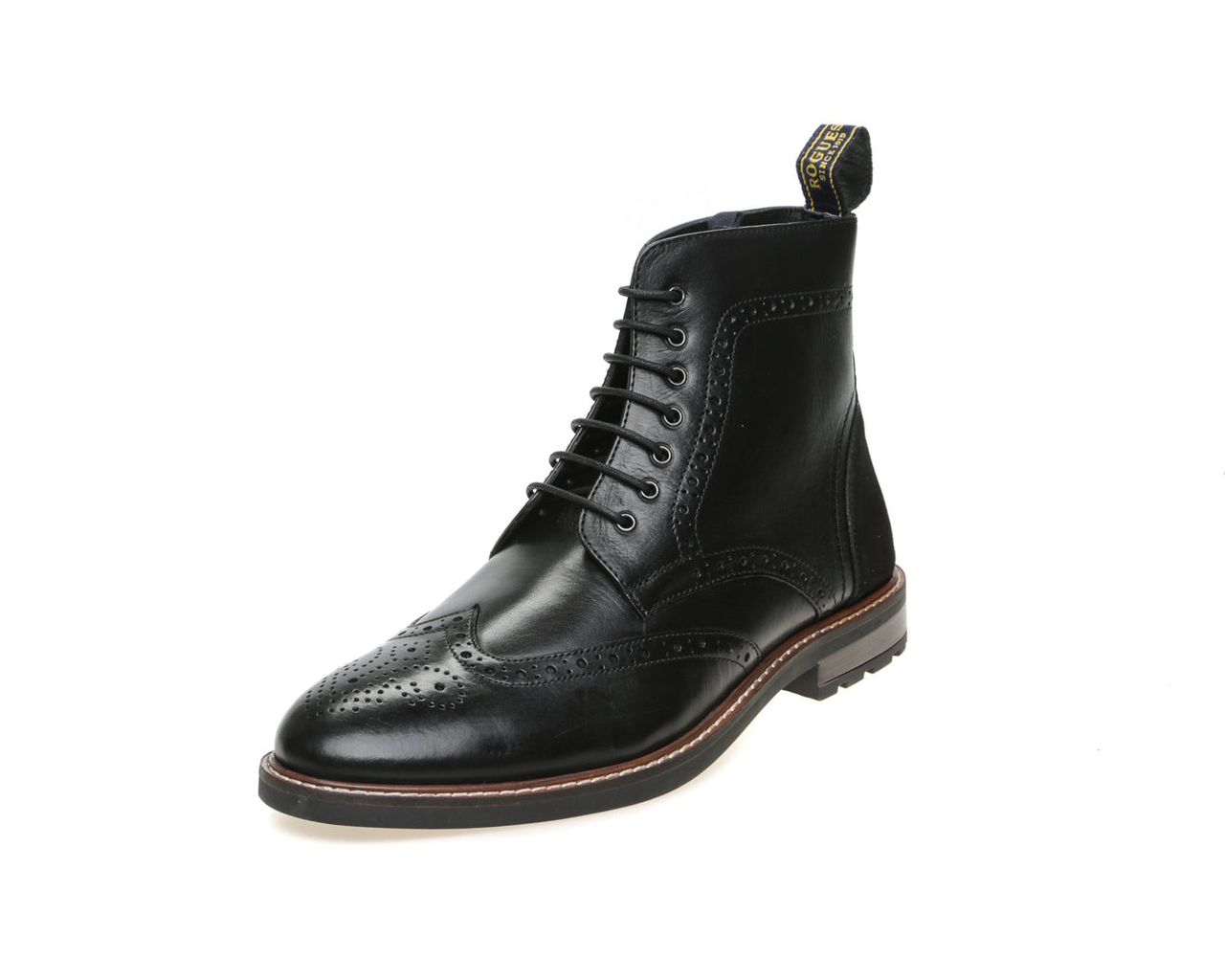 John White Hector Black Laceup Shoe