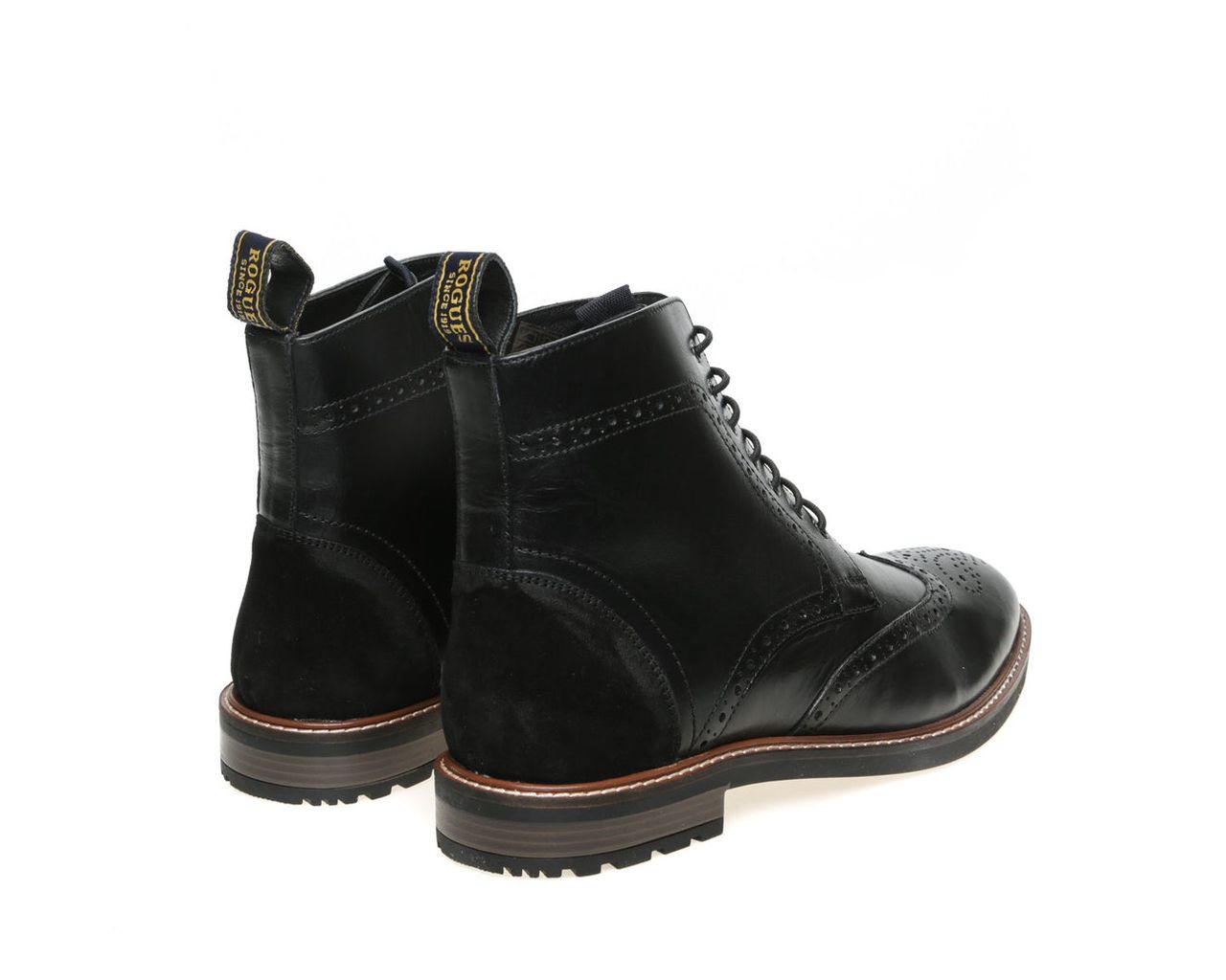 John White Hector Black Laceup Shoe