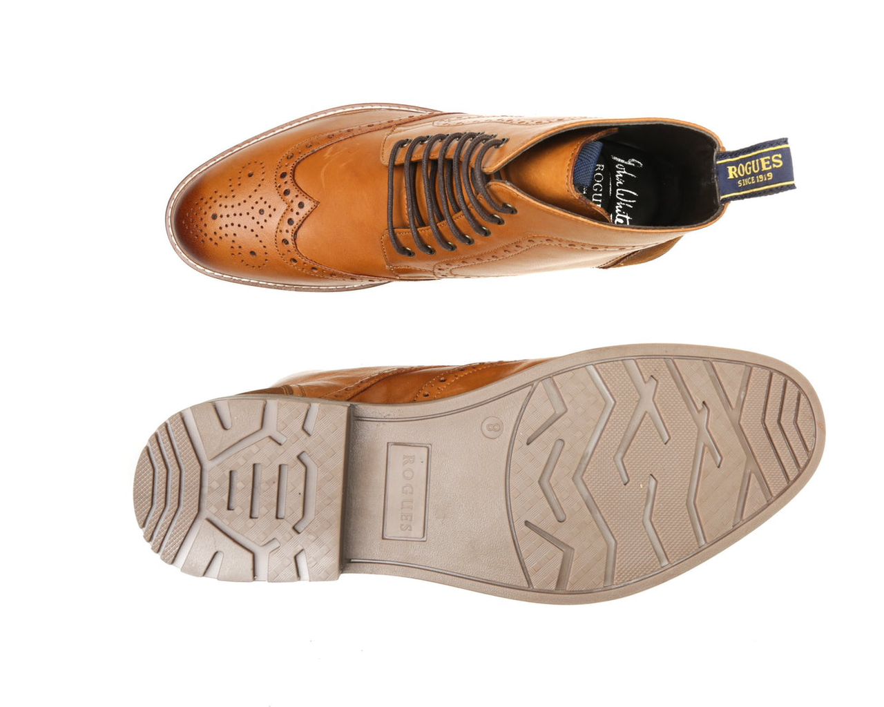 John White Hector Tan laceup Shoe