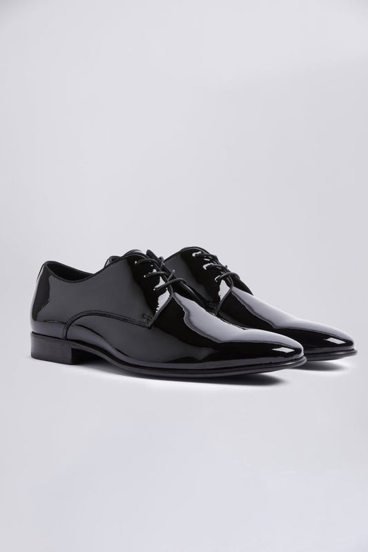 John White Black Patent Shoe