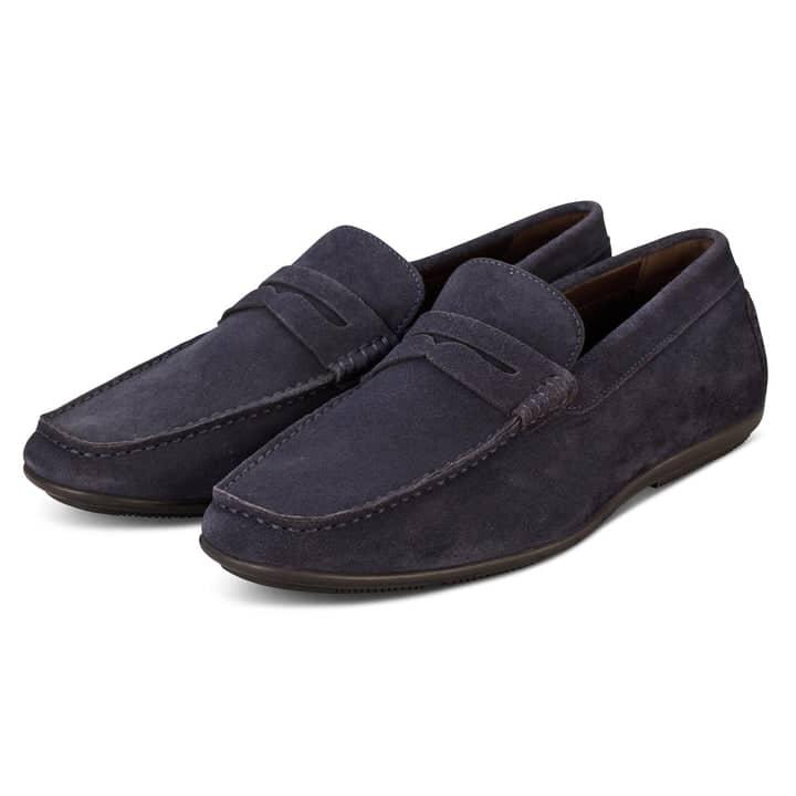 John White Navy Mcqueen Loafer Shoe