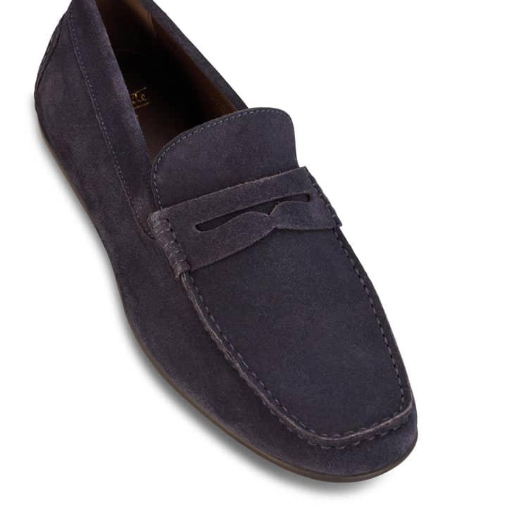 John White Navy Mcqueen Loafer Shoe