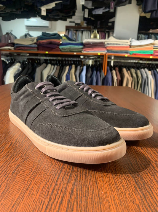 John White Brown Suede Trainer Shoe