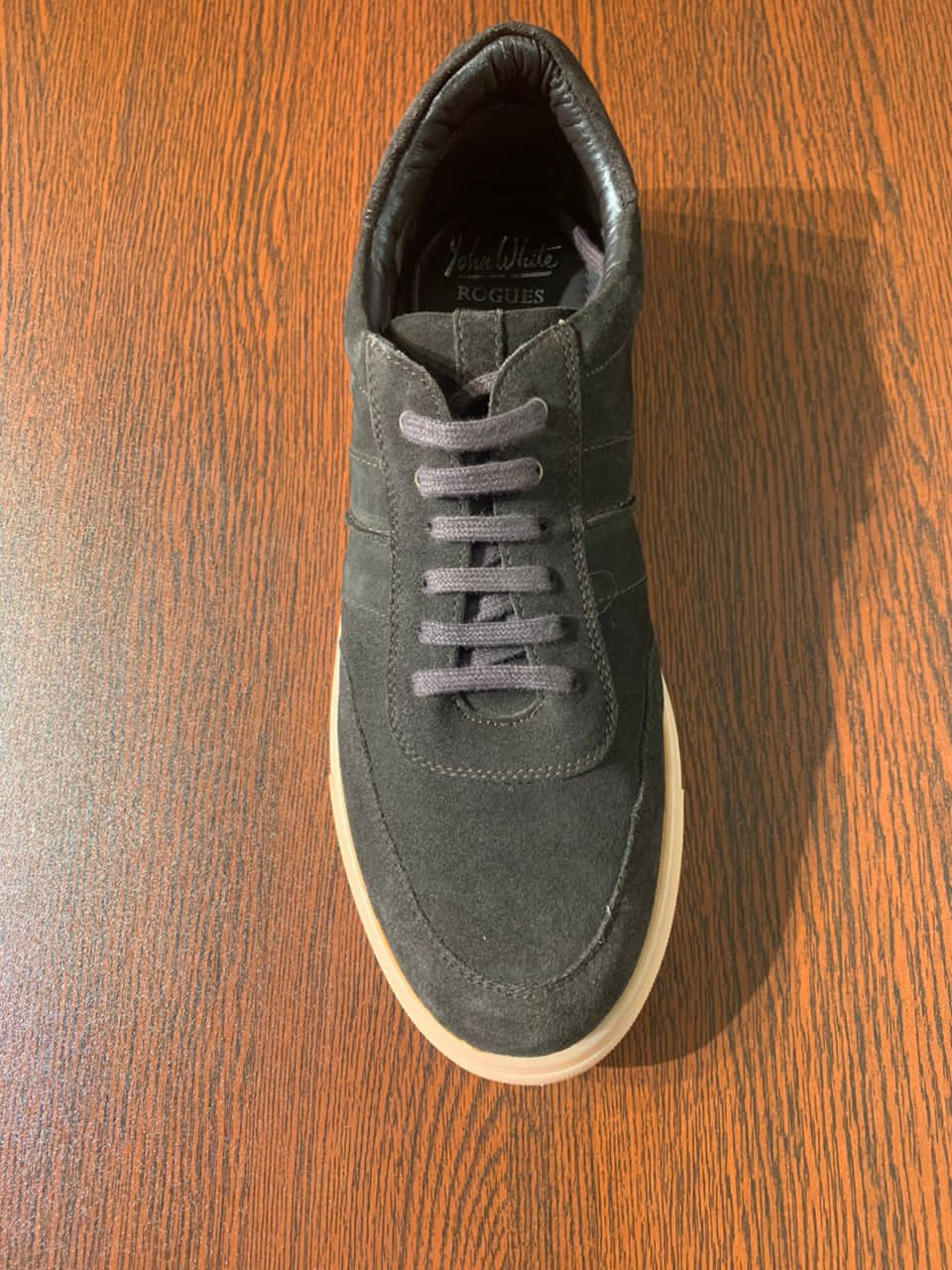 John White Brown Suede Trainer Shoe