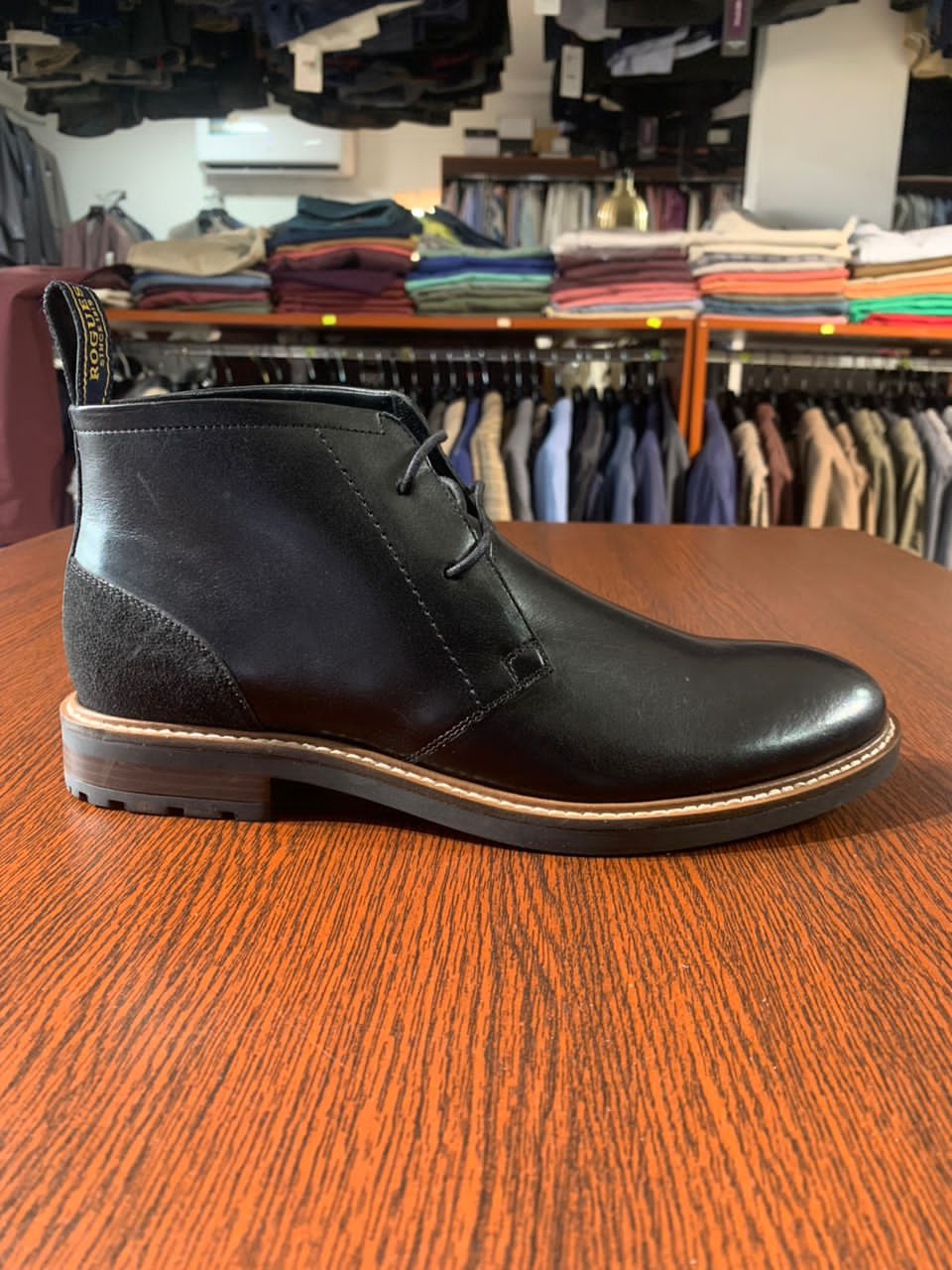 John White Black Chukka Shoe