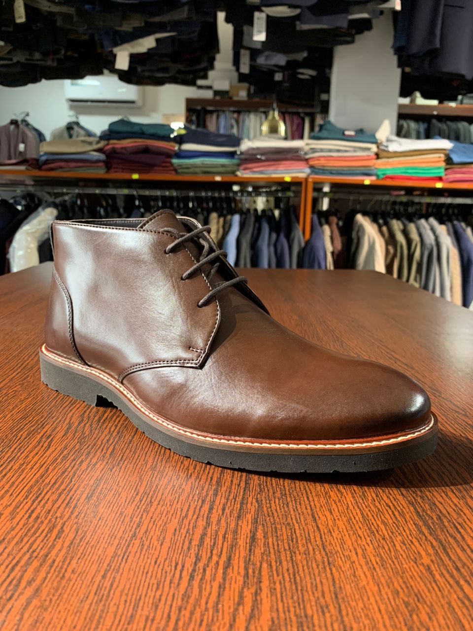 John White Dark Brown Chukka Shoe