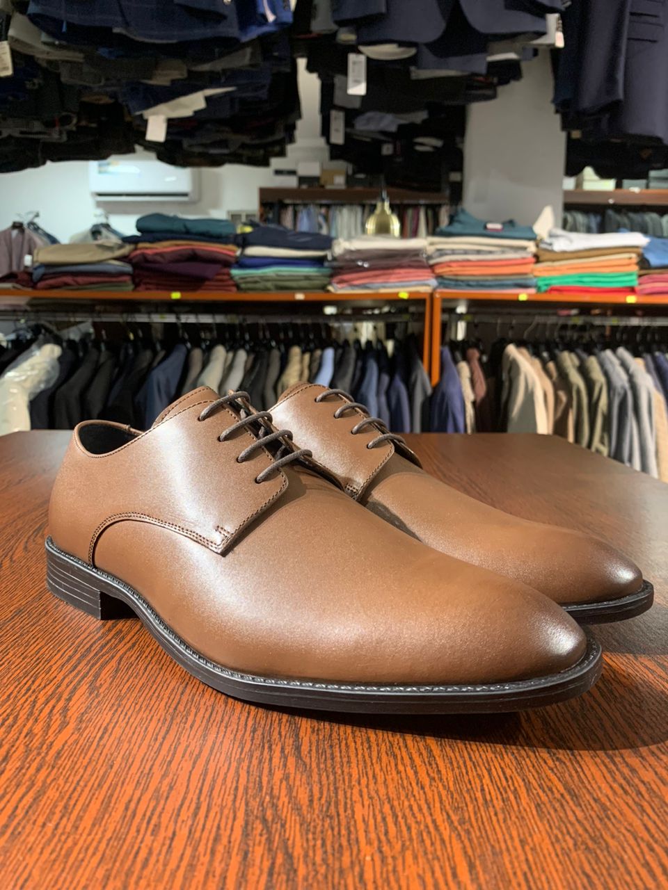 John White Brown Derby Shoe