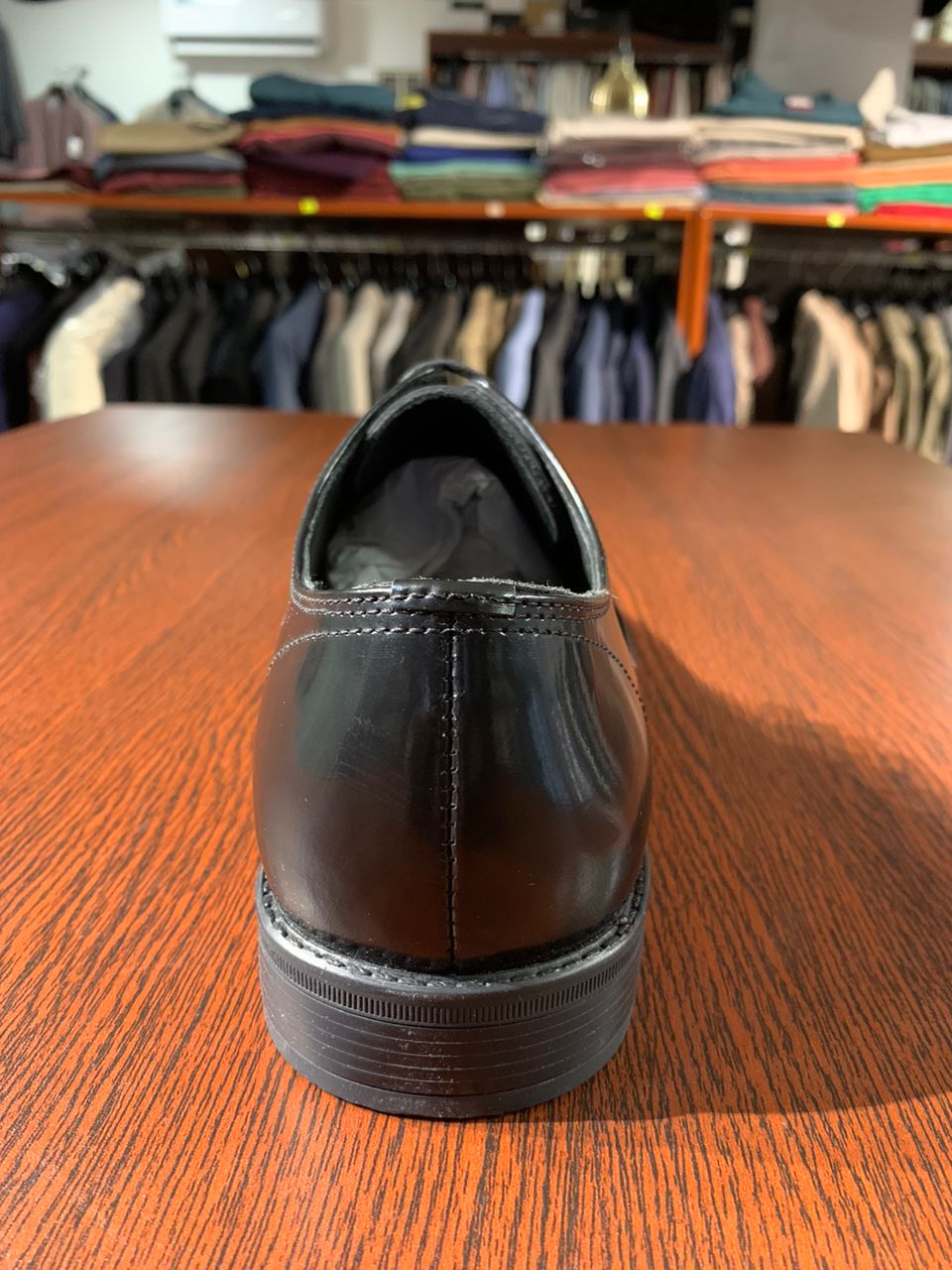 John White Black Derby Shoe